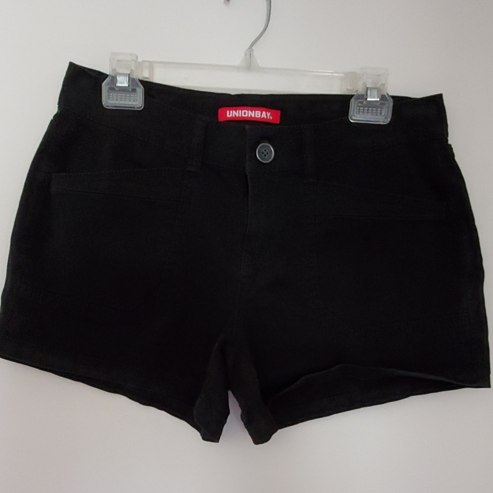 Black khaki shorts